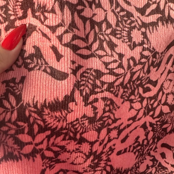 Anthropologie Colette Corduroy Printed Wide Leg Pants 31 Petite - Picture 6 of 6